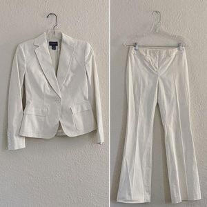 Vintage White Pantsuit - Power Suit Vibes!